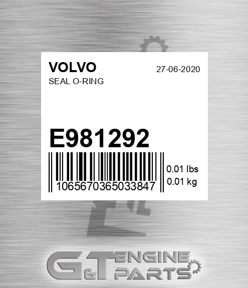 E981292 Seal O-ring
