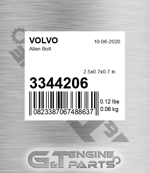 3344206 Allen Bolt for VOLVO