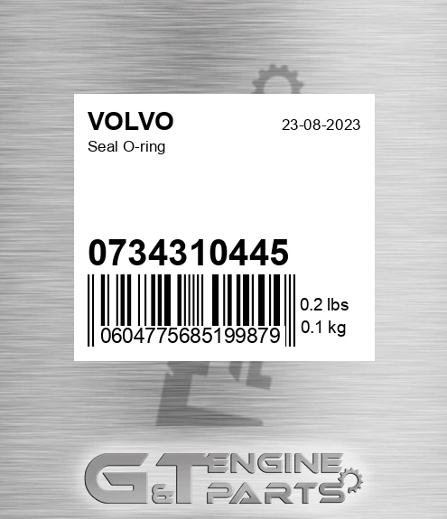 0734310445 Seal O-ring