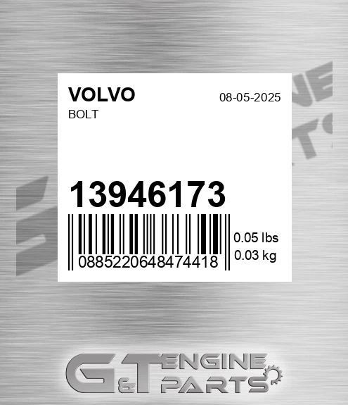 13946173 VOLVO Bolt