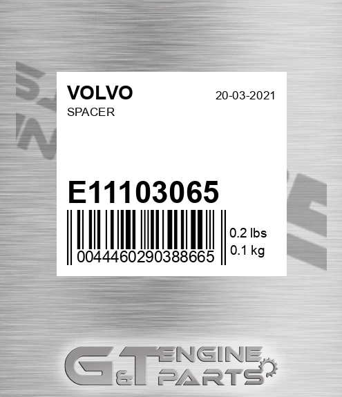 E11103065 Spacer for VOLVO