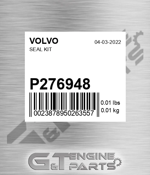 P276948 Seal Kit