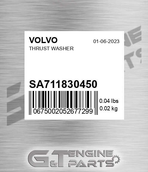 SA7118-30450 Thrust Washer