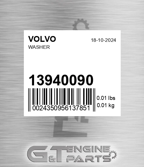 13940090 Washer