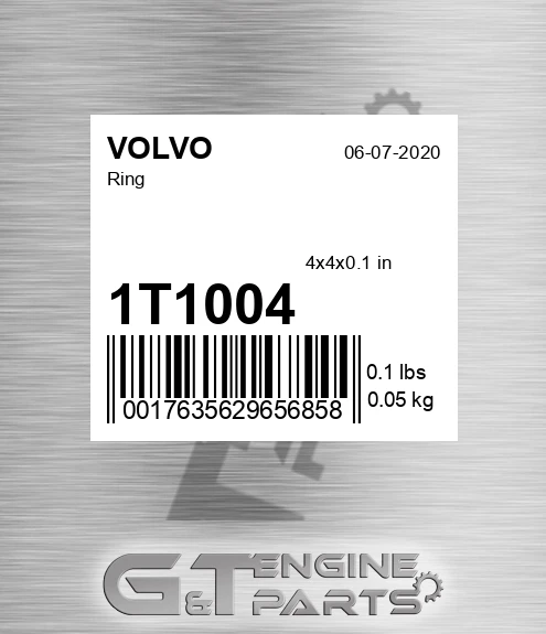 1T1004 Ring for VOLVO