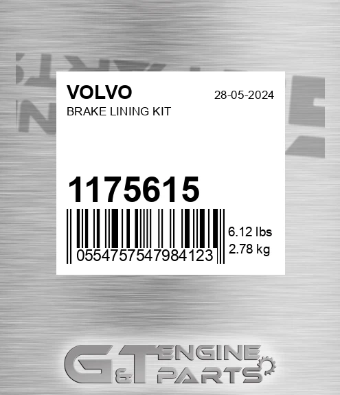 1175615 Brake Lining Kit