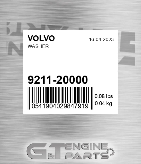 9211-20000 Washer