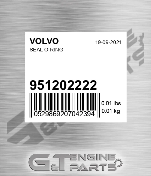 951202222 VOLVO Seal O-ring