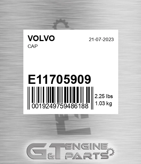 E11705909 Cap for VOLVO