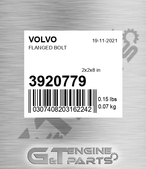 3920779 VOLVO Flanged Bolt