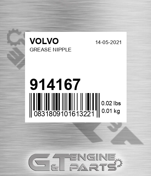 914167 Grease Nipple for VOLVO