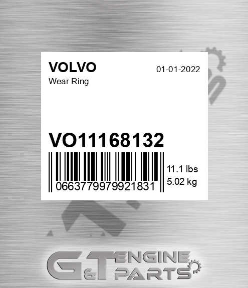 VO11168132 Wear Ring for VOLVO