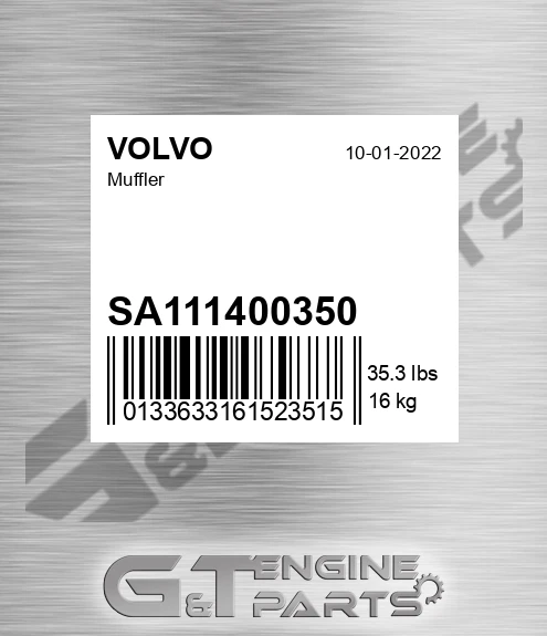 SA111400350 Muffler