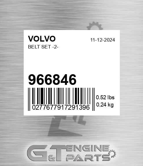 966846 Belt Set -2-