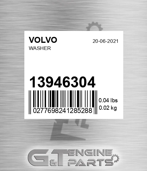 13946304 Washer for VOLVO