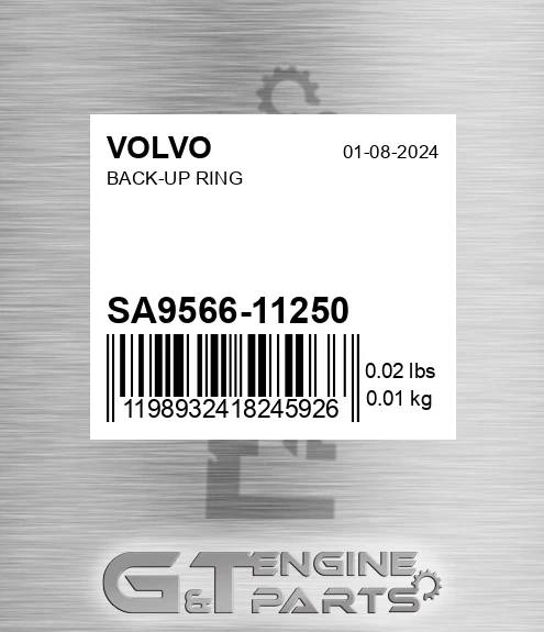 SA9566-11250 Back-up Ring for VOLVO