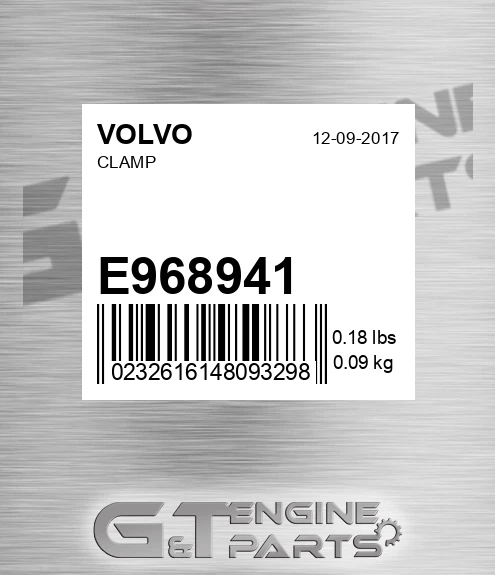E968941 VOLVO Clamp