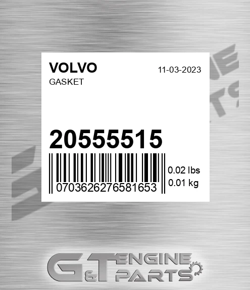 20555515 Gasket for VOLVO
