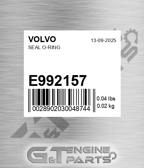 E992157 Seal O-ring