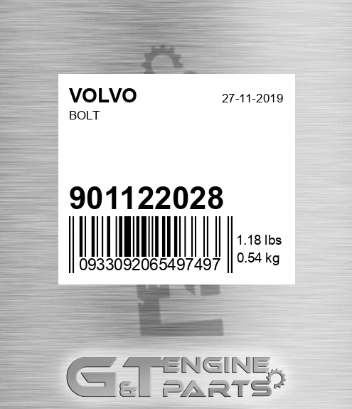 901122028 Bolt for VOLVO