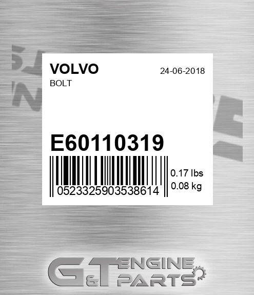 E60110319 Bolt