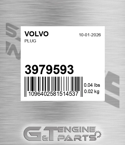 3979593 Plug for VOLVO