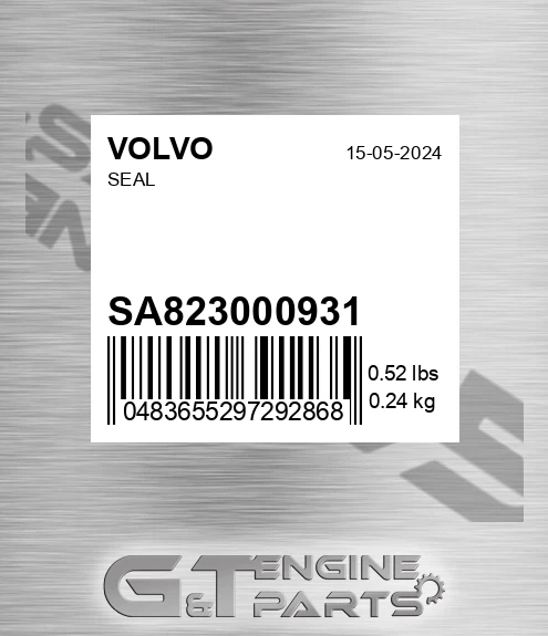 SA8230-00931 Seal for VOLVO