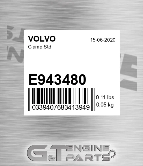 E943480 Clamp Std for VOLVO