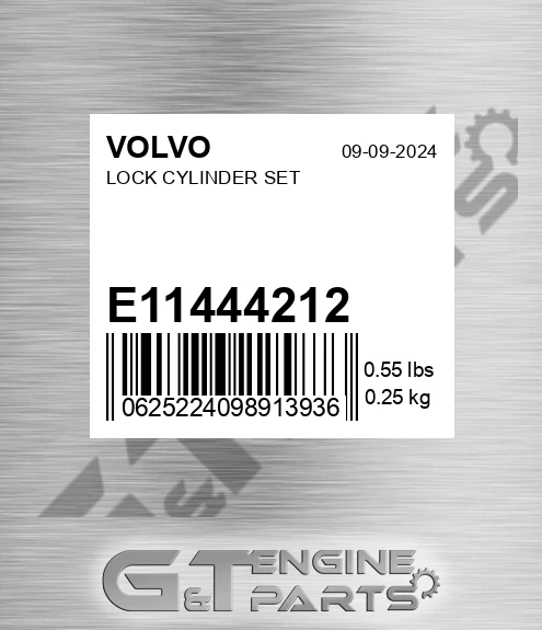 E11444212 Lock Cylinder Set for VOLVO