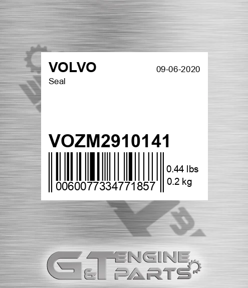 VOZM2910141 Seal for VOLVO