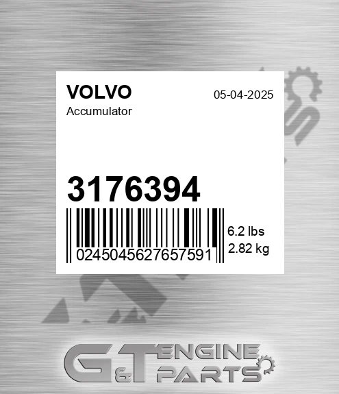 3176394 Accumulator for VOLVO