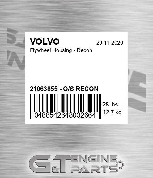 21063855 - O/S RECON Flywheel Housing - Recon