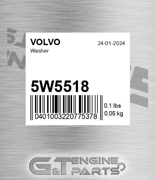 5W5518 Washer for VOLVO