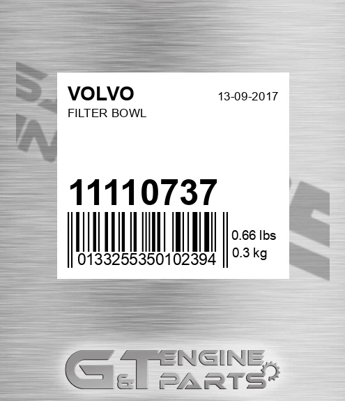 11110737 Filter Bowl for VOLVO