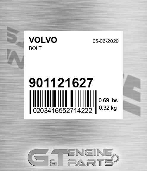9011-21627 Bolt for VOLVO