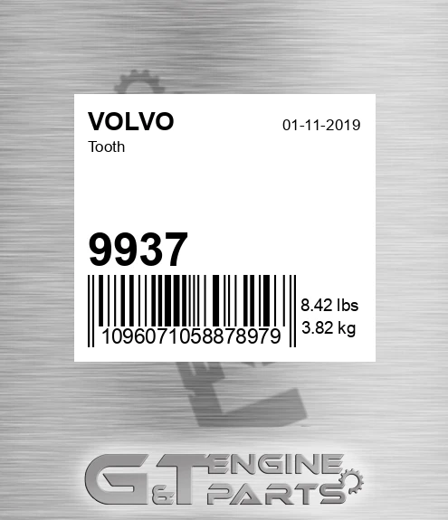 9937 VOLVO Tooth
