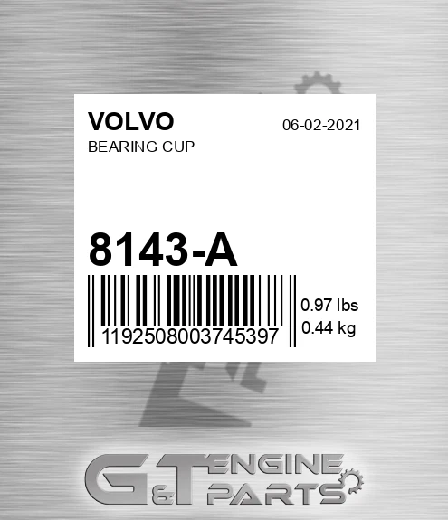 8143-A Bearing Cup for VOLVO