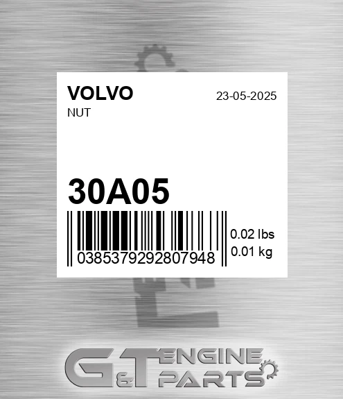 30A05 Nut for VOLVO