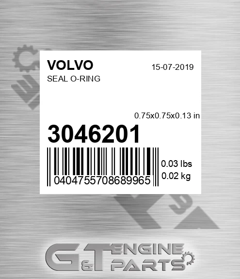 3046201 Seal O-ring