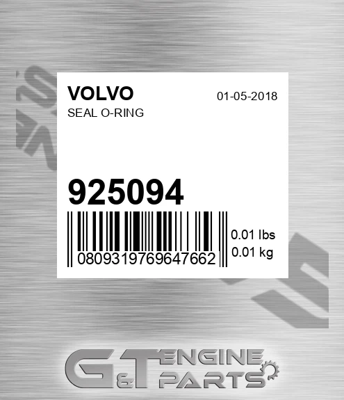 925094 VOLVO Seal O-ring
