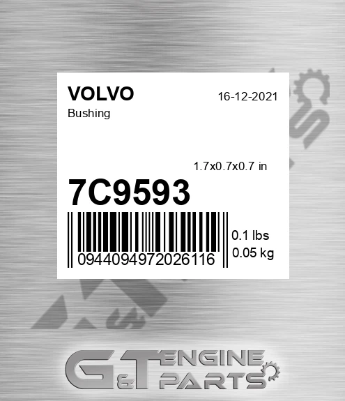 7C9593 Bushing for VOLVO