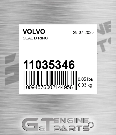 11035346 Seal D Ring