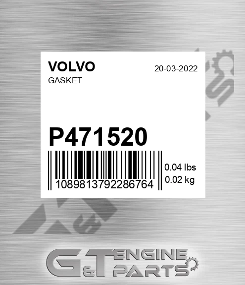 P471520 Gasket for VOLVO