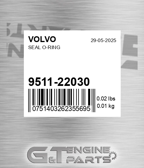 9511-22030 Seal O-ring for VOLVO
