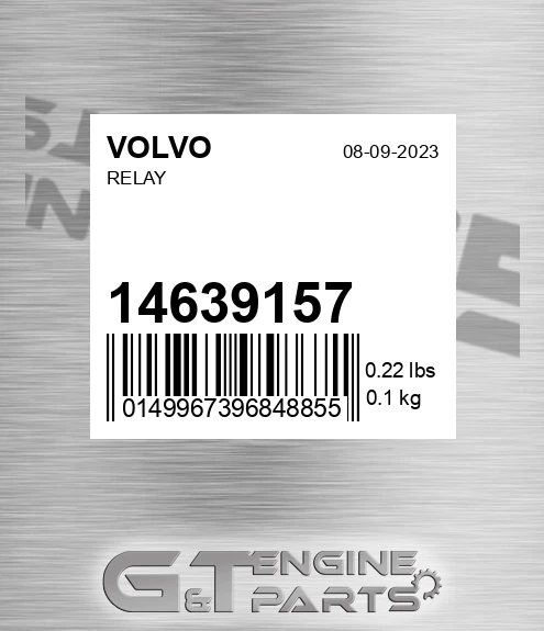 14639157 Relay for VOLVO