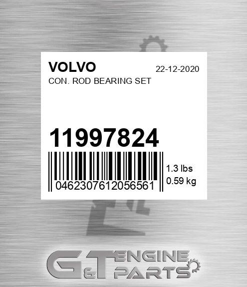 11997824 Con. Rod Bearing Set for VOLVO