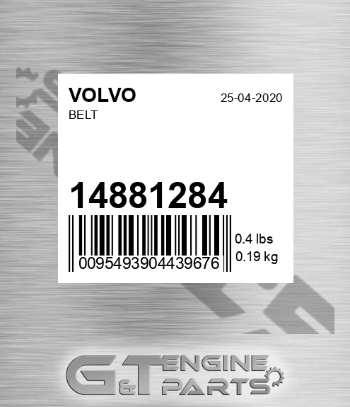 14881284 Belt for VOLVO