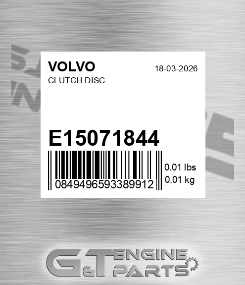 E15071844 Clutch Disc for VOLVO