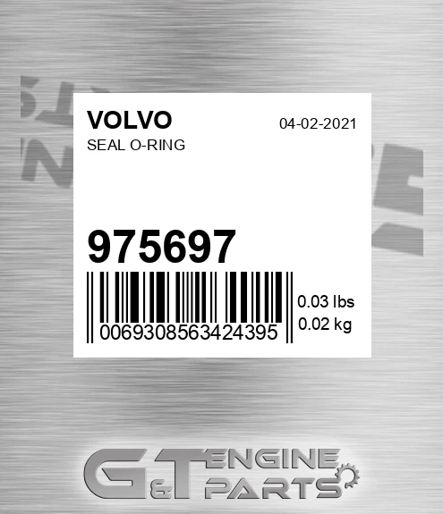 975697 Seal O-ring