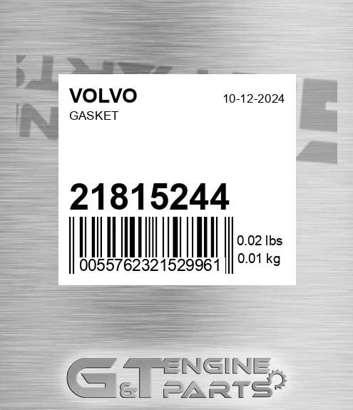 21815244 Gasket for VOLVO